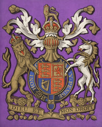 Royal Coat of Arms Poster Print - The Queen's Newspaper Cover 1935 by Hilary Jane Morgan