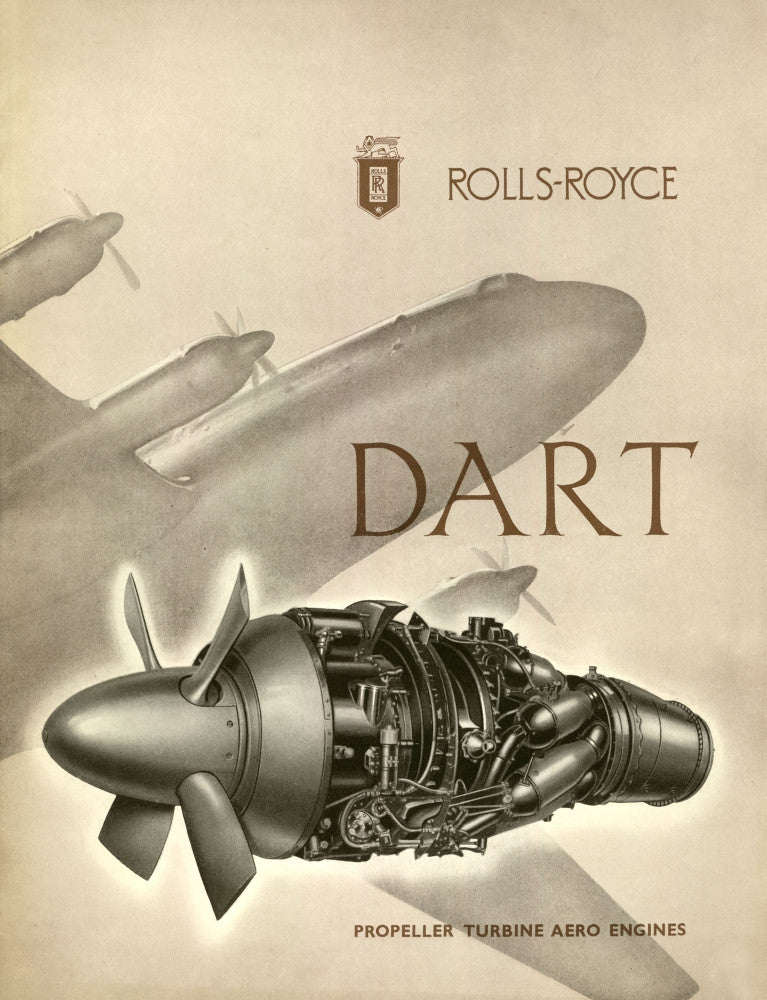 Rolls Royce Dart Brochure Cover Fine Art Print by The Royal Aeronautical Society