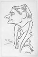 T.S. Eliot Caricature Fine Art Print by Oscar Berger