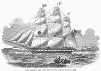 Packet Ship 'Isaac Webb' 1850 Fine Art Print by Granger Collection
