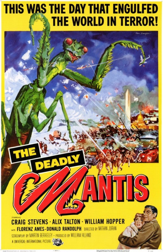The Deadly Mantis Movie Poster Print (11x17)