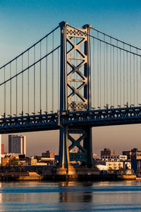Ben Franklin Bridge at Sunrise Fine Art Print by Panoramic Images