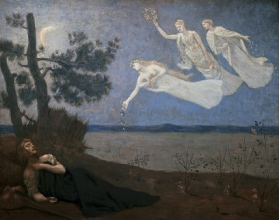 The Dream (Le Reve) Fine Art Print by Pierre Puvis de Chavannes