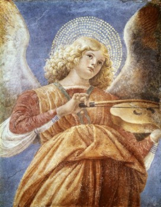 Music Making Angel with Violin Fine Art Print by Melozzo da Forli