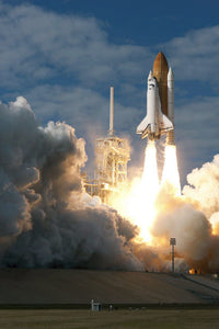 Space Shuttle Atlantis Launch Fine Art Print by Stocktrek Images