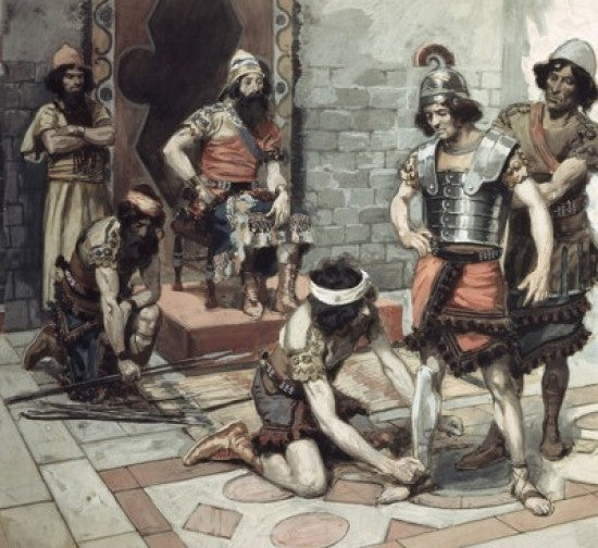 Saul Puts His Armour Upon David Fine Art Print by James Tissot