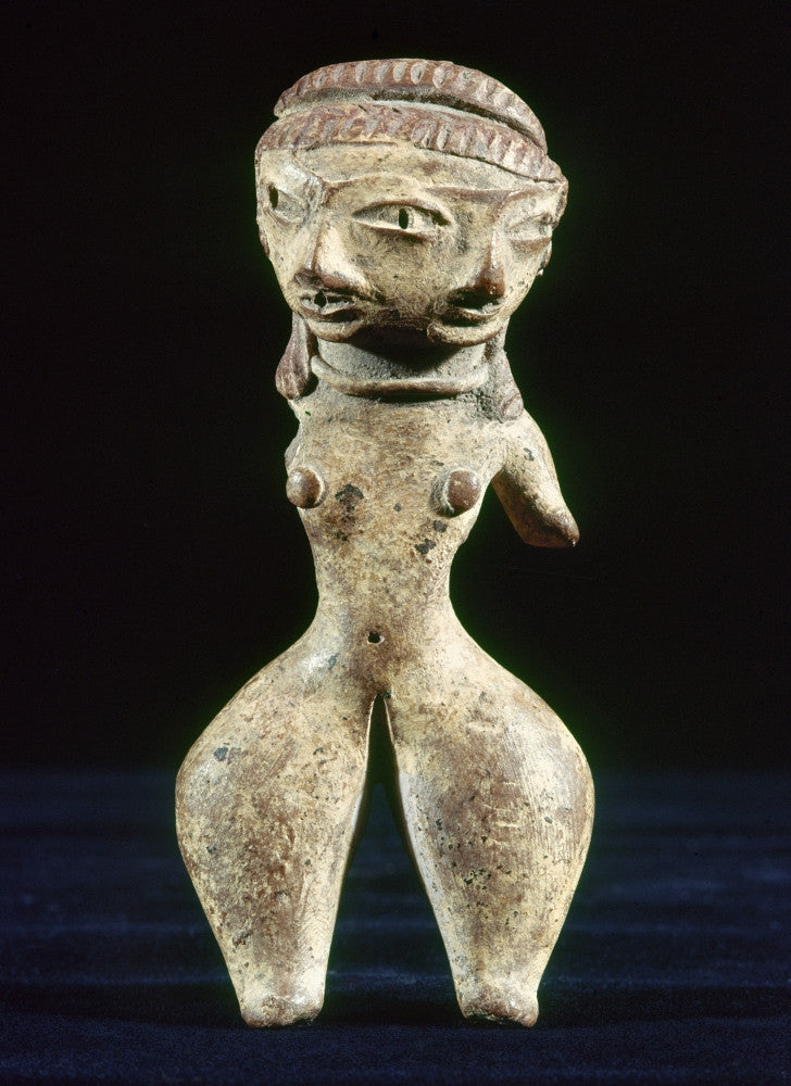 Tlatilco Two-Faced Figure with Three Eyes Ceramic Print | Granger Collection