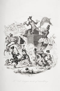 Mr. Bob Sawyer's Mode of Travelling Fine Art Print - The Pickwick Papers Illustration by H.K. Browne