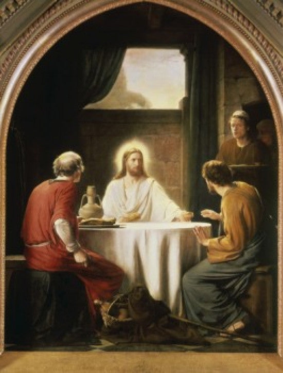 Christ at Emmaus Fine Art Print by Carl Heinrich Bloch