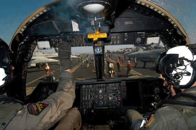 Tactical Coordinator View from US Navy S-3B Viking Aircraft Fine Art Print by Stocktrek Images