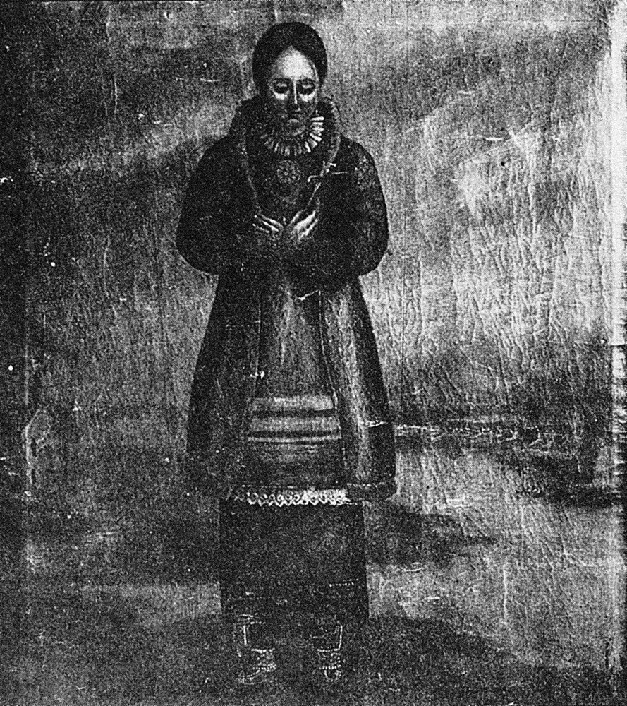 Native American Woman Portrait - 17th Century Fine Art Print