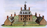 Governor's Palace in Williamsburg, Virginia - Copper Engraving Print by Granger Collection