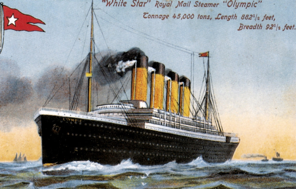 R.M.S. Olympic Postcard Fine Art Print by Granger Collection