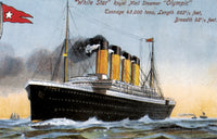 R.M.S. Olympic Postcard Fine Art Print by Granger Collection