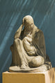 Stone Statue of the Virgin Mary Holding Jesus Fine Art Print by Sean White
