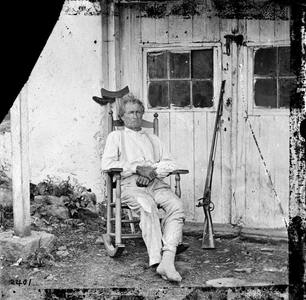 John L. Burns War Veteran Photograph by Timothy O'Sullivan (1863)