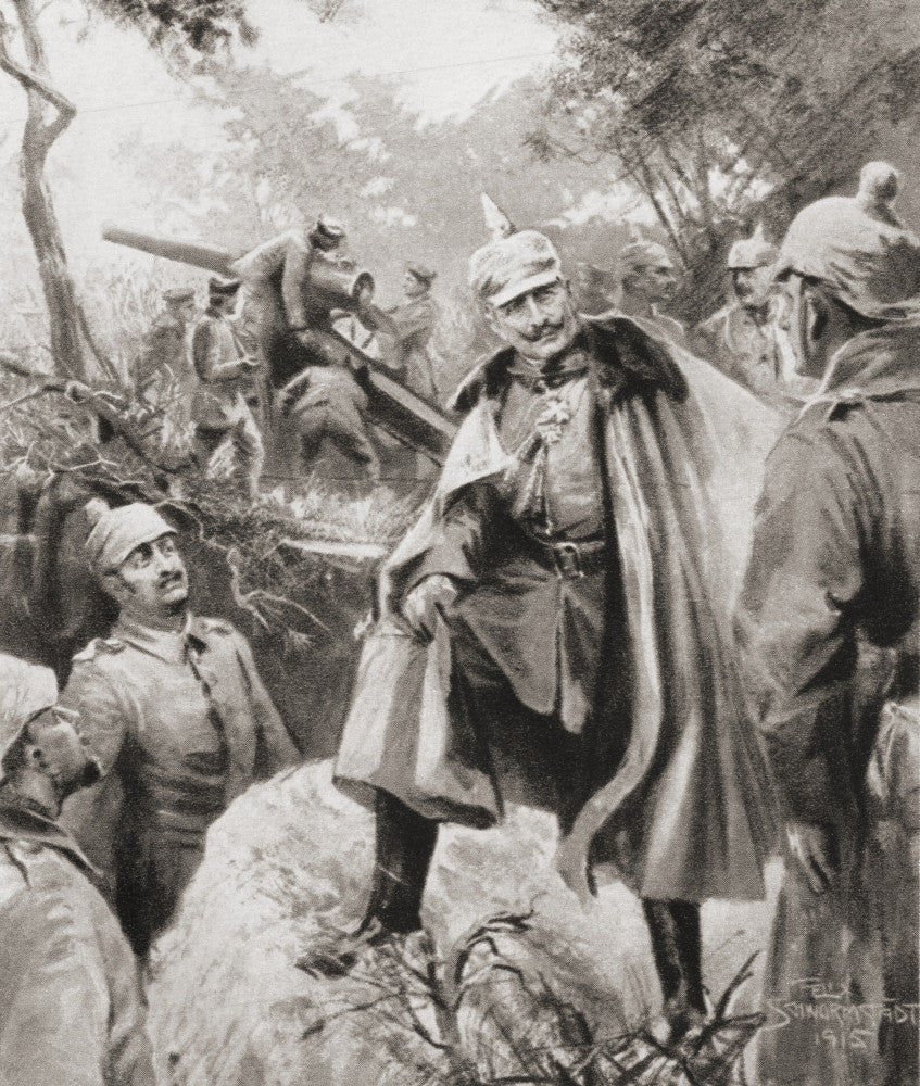 Wilhelm II, German Emperor Fine Art Print from 1915