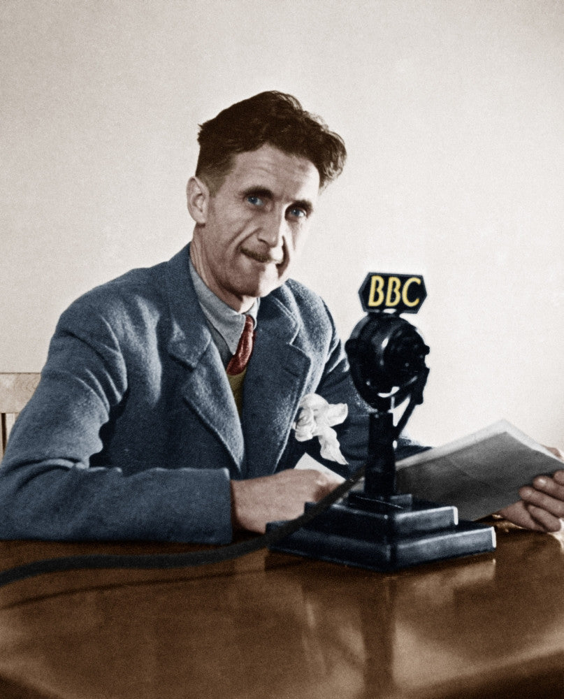 George Orwell BBC Broadcast Poster Print - Fine Art by Granger Collection