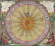 The Planisphere of Copernicus - Harmonia Macrocosmica 1660 Fine Art Print