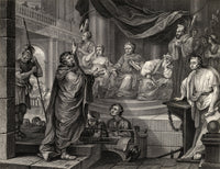 Paul Before Felix Fine Art Print from Hogarth's Works (1833)