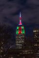 Empire State Building Christmas Colors Fine Art Print by F. M. Kearney