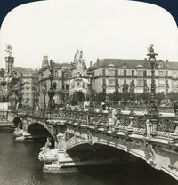 The Beautiful Maria Christina Bridge Fine Art Print - San Sebastian, C1908