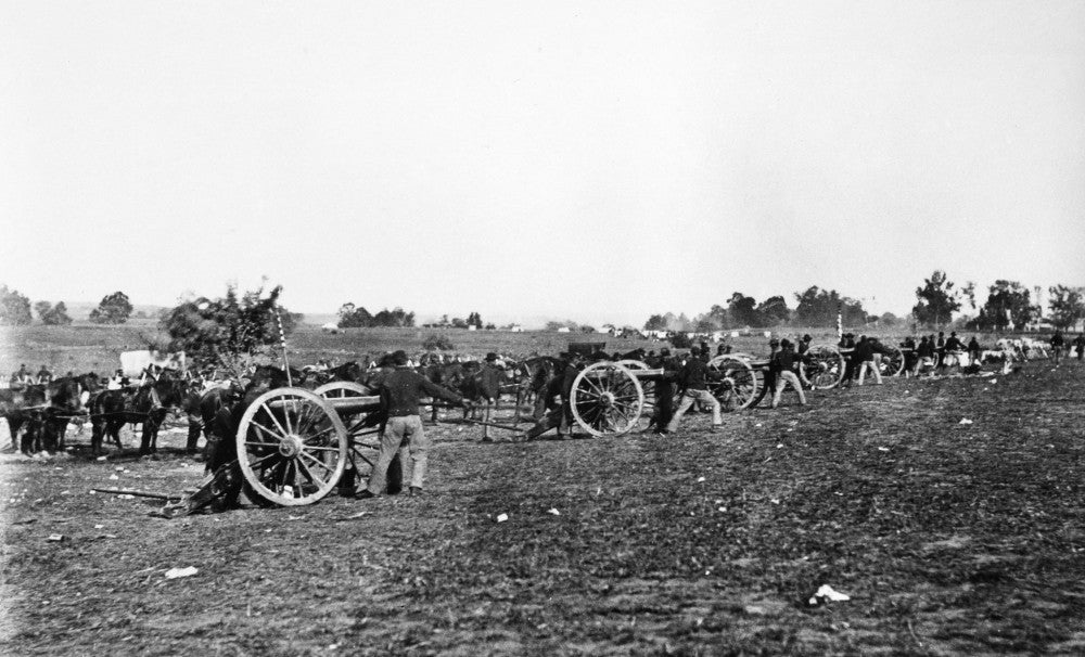 Civil War Fredericksburg Photograph - Battery D of the 5th U.S. Artillery by Timothy O'Sullivan | Granger Collection