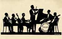 Silhouette of Edgar Dowell's Dance Orchestra Fine Art Print by H.L. Oakley