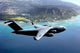 C-17 Globemaster III Over Diamond Head Volcanic Crater Fine Art Print by Stocktrek Images