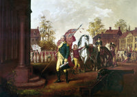 Colonel David Humphreys Presenting Colors at Yorktown - Fine Art Print