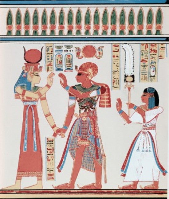 Amunkhepesef Tomb Wall Painting Fine Art Print - Egyptian Fresco 1198-66 BC