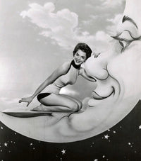Natalie Wood Moon Black and White Photo Print