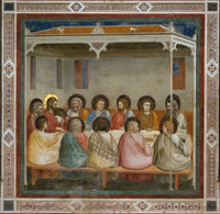 The Last Supper Fresco Poster Print by Giotto di Bondone