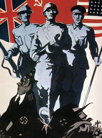 World War II Soviet Poster on the Anglo-American-Soviet Alliance by Granger Collection