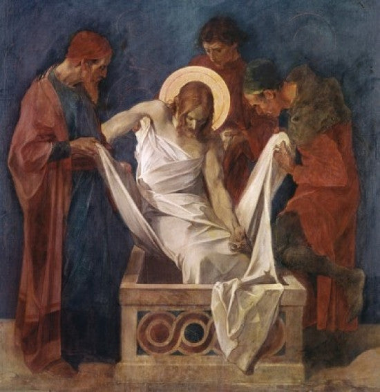 Jesus is Laid in the Sepulchre - Fine Art Print by Martin Feuerstein