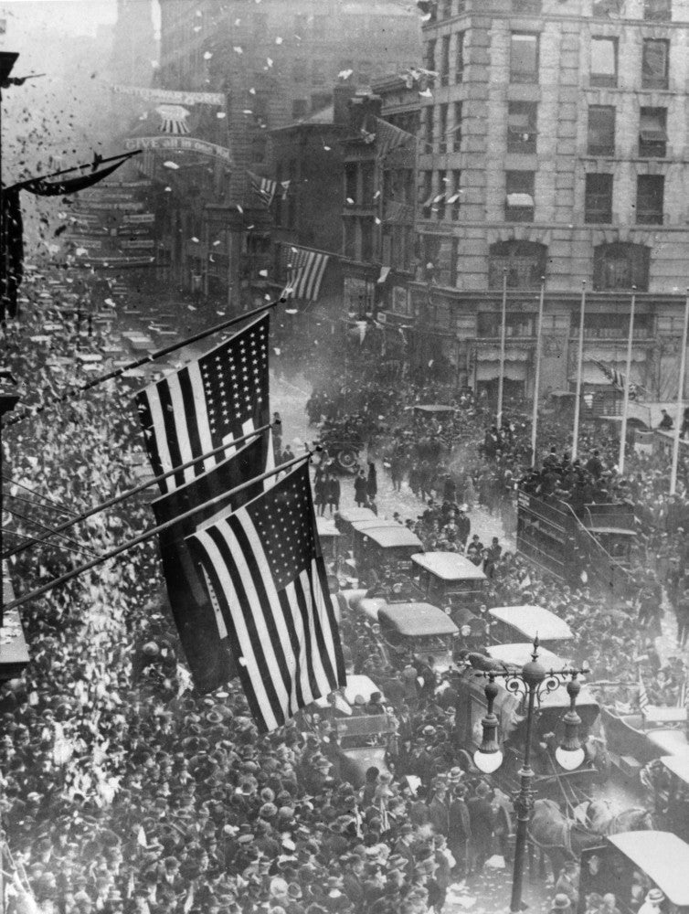 New York City Armistice Day Parade Fine Art Print by Granger Collection