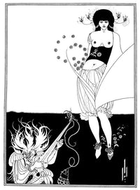 Aubrey Beardsley Salome Pen-and-Ink Drawing Poster Print