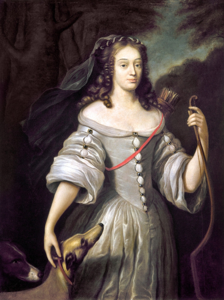 Louise De La Valliere as Diana - Fine Art Print After Claude Lefebvre