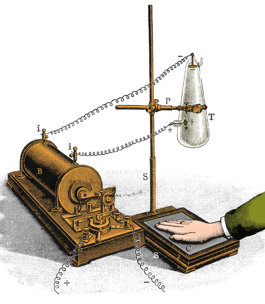 Roentgen's 19th Century X-Ray Machine Fine Art Print by Science Source