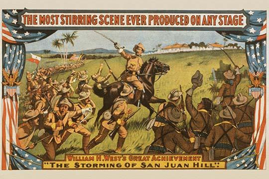 Roosevelt Leading Charge Up San Juan Hill Fine Art Print