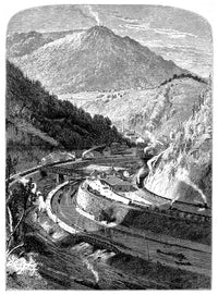 Pennsylvania: Mauch Chunk Wood Engraving Fine Art Print