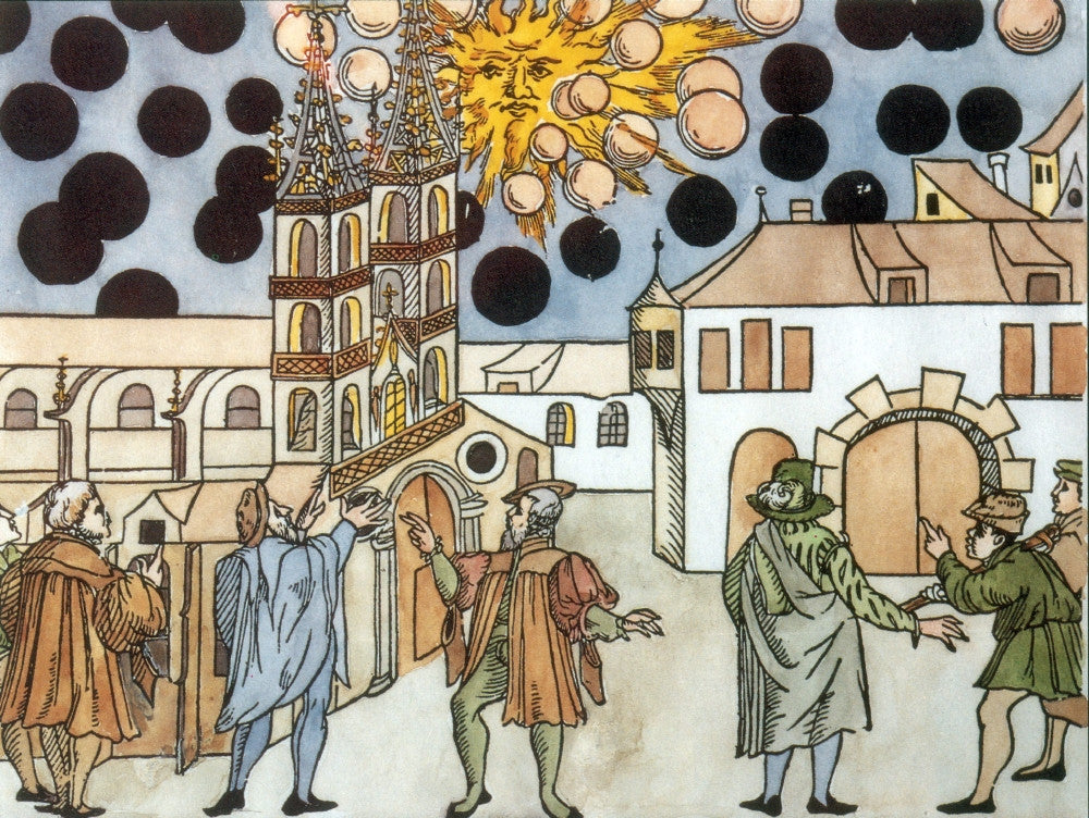 Nuremberg UFO Phenomenon, 1561 Fine Art Print by Science Source