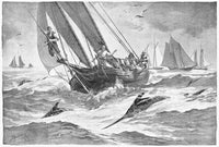Fishing: Swordfish Lithograph - Sword-Fishing Off Nantucket, 1893