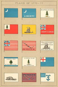 Flags of the American War of Independence - Revolution Fine Art Print
