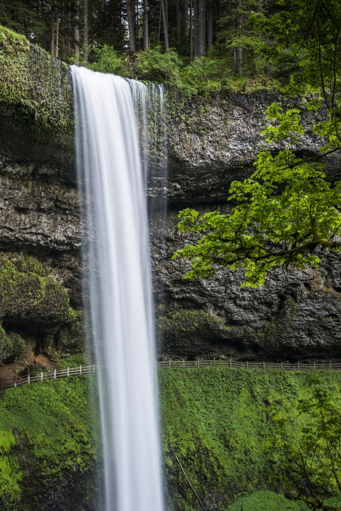 South Falls Waterfall Fine Art Print by Robert L. Potts