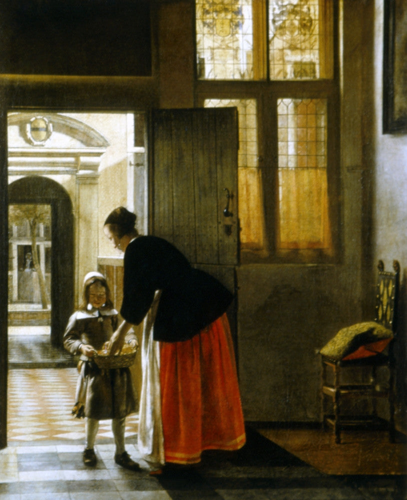 Boy Bringing Bread Fine Art Print by Pieter De Hooch