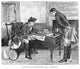 Nathan Hale Receiving Instructions by George Washington - Wood Engraving Print