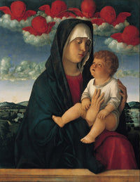 Madonna Of The Red Cherubs Fine Art Print by Everett Collection
