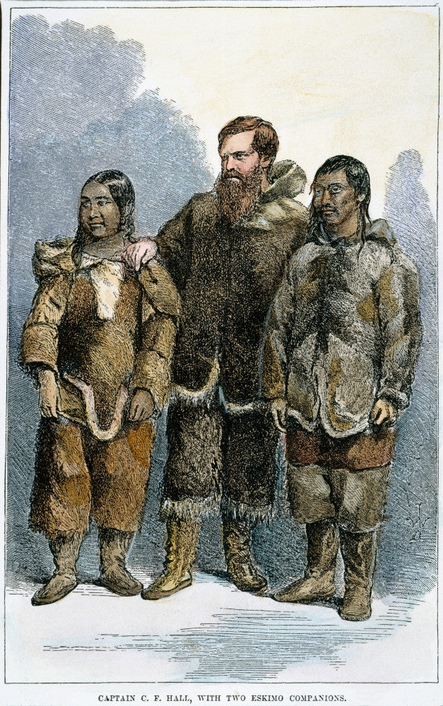 Nhall with Tookolito and Ebierbing Fine Art Print by Charles F. Hall