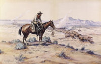 The Trail Boss Fine Art Print by Charles Marion Russell